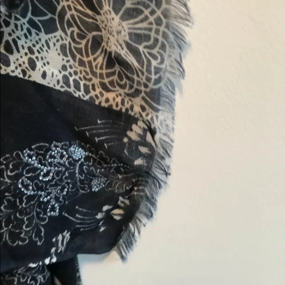 NWOT Anthropologie Petanu by Pashma Blues O/S shawl Scarf Wrap
